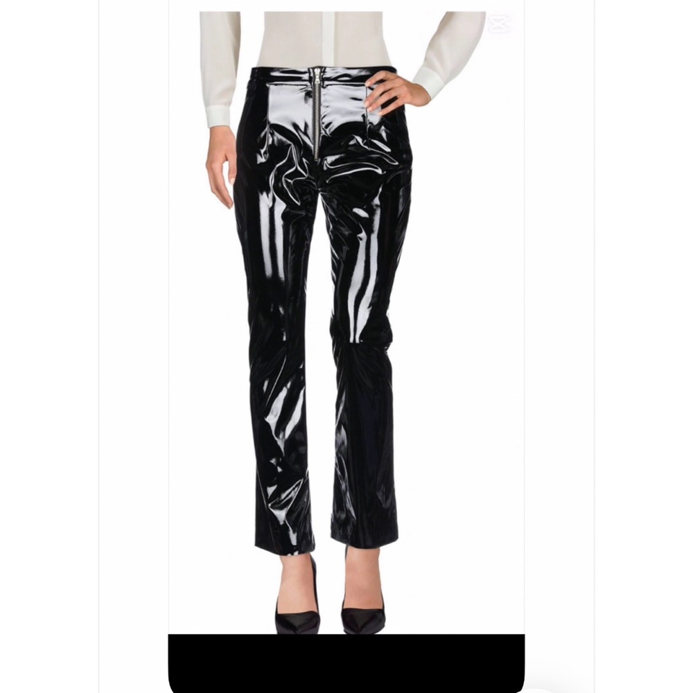 Black Patent Leather Pants Galvan London Black Vinyl / Patent Pants – NEW S/US4